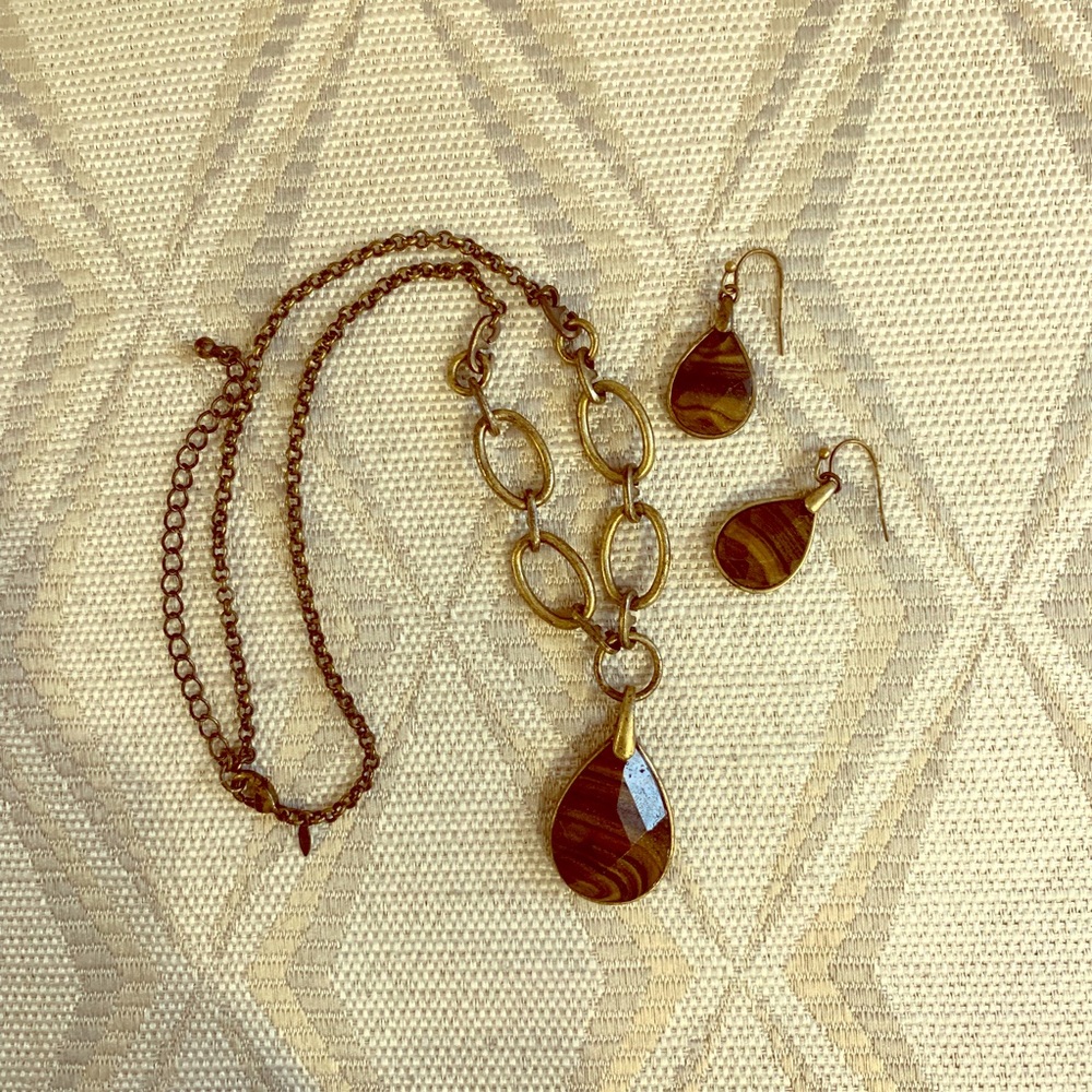 Vintage Avon | necklace & dangle earring set